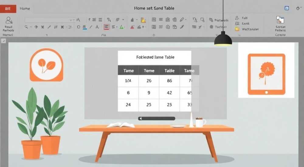 как в powerpoint сделать таблицу