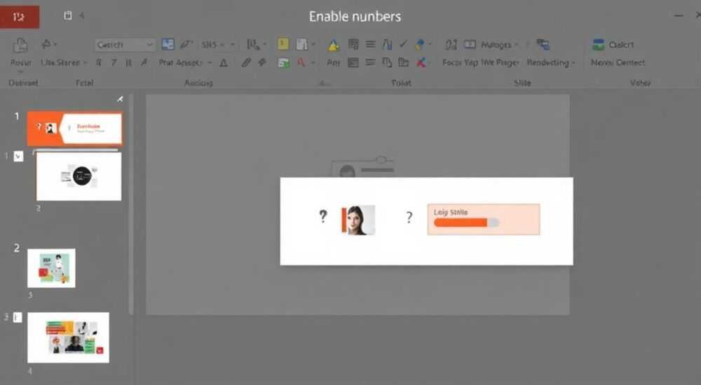 Как включить нумерацию слайдов в powerpoint