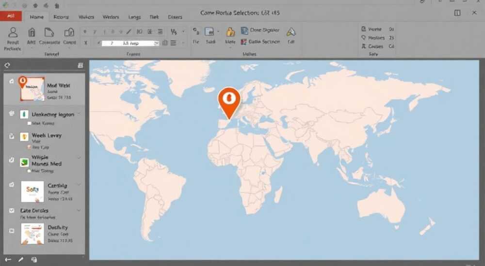 Как вставить карту в powerpoint