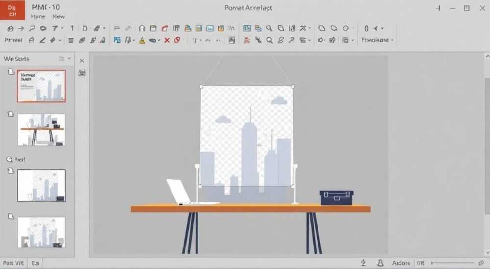 Как вставить прозрачную картинку в powerpoint