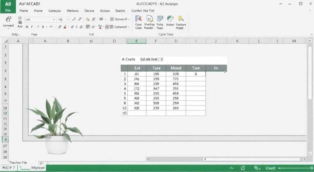 Как вставить таблицу excel в автокад