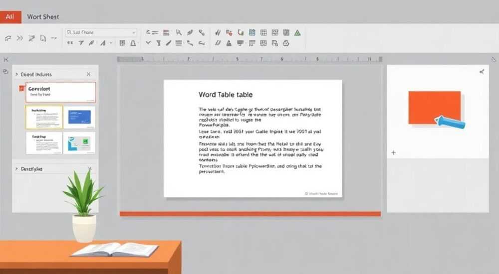 Как вставить таблицу ворд в презентацию powerpoint