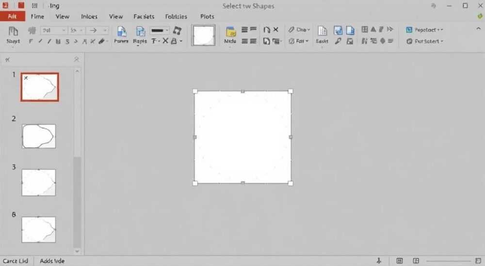 Как выделить две фигуры в powerpoint