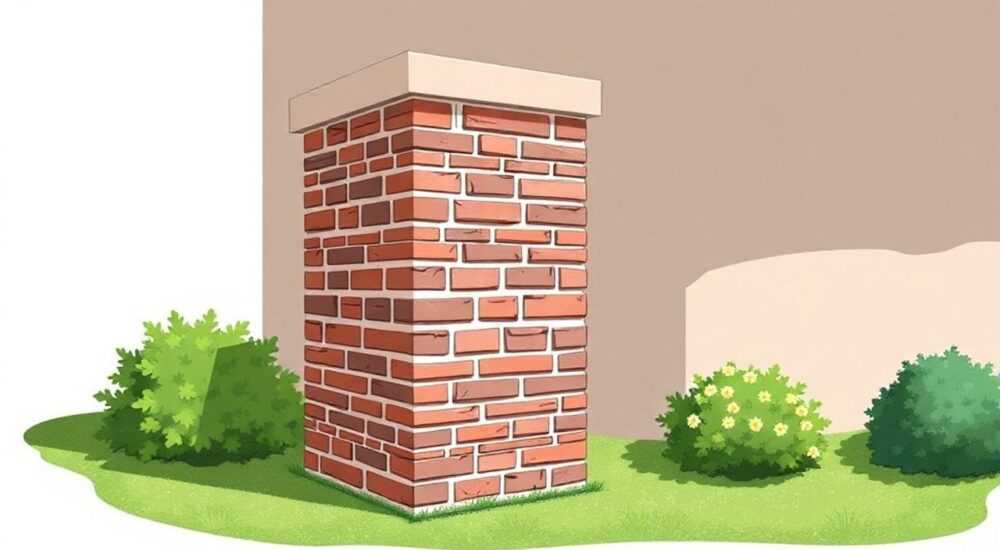 Как выложить пилястру из кирпича