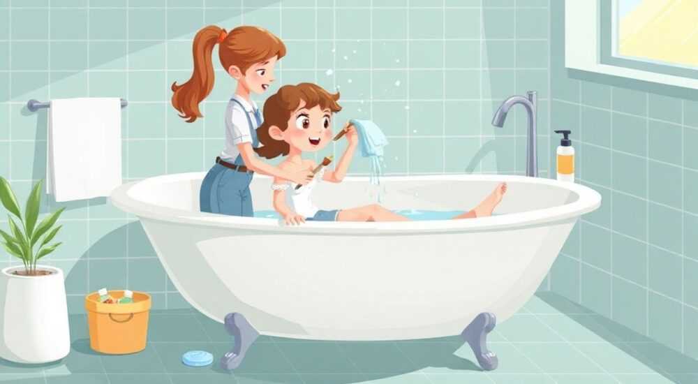 Как вымыть девчонок в ванной на сайтах