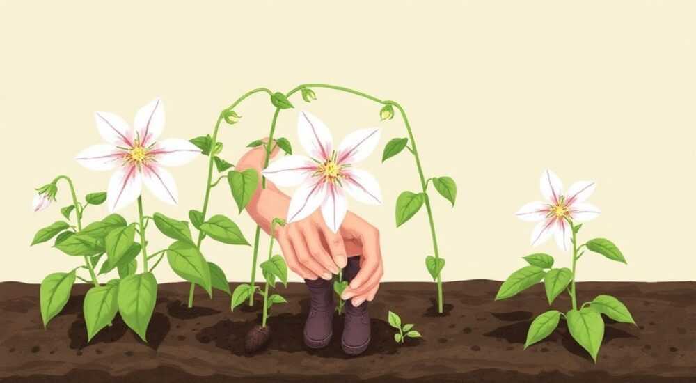 Как высадить саженец клематиса