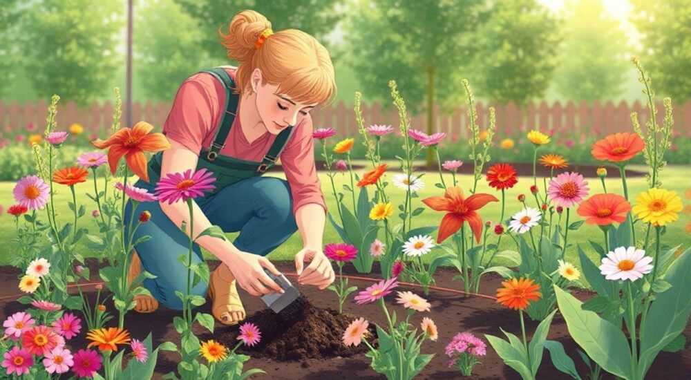Как высаживать цветы на клумбе