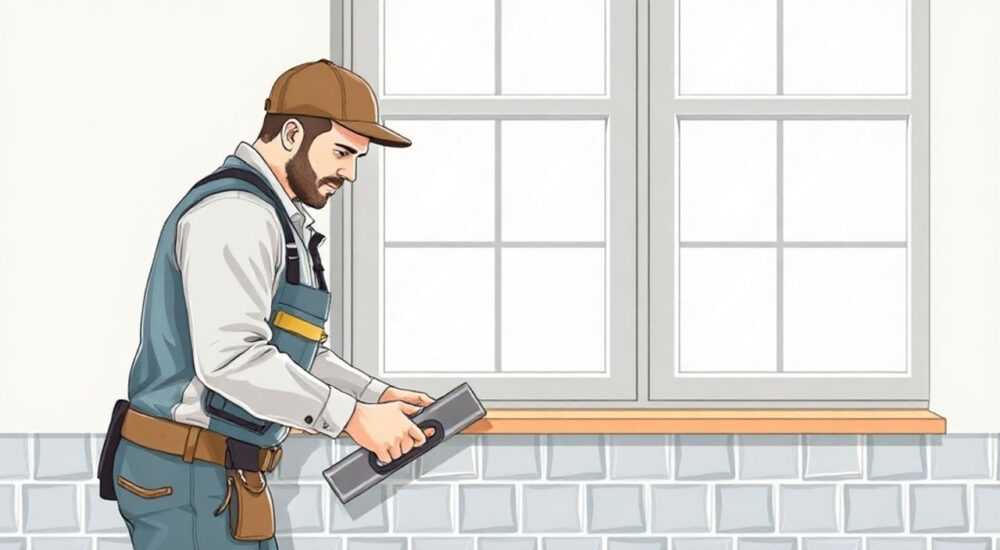 Как зафиксировать керамогранит на откосе