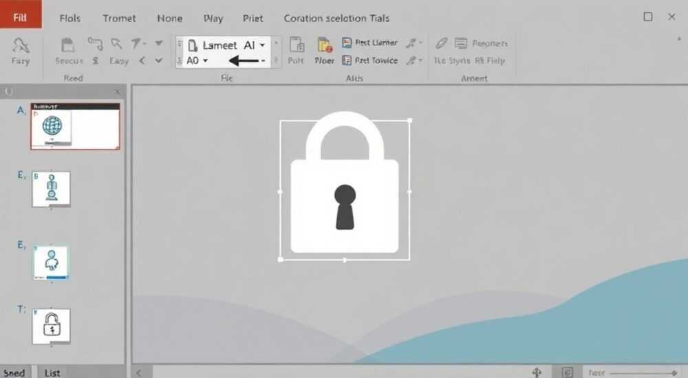 Как закрепить элемент в powerpoint