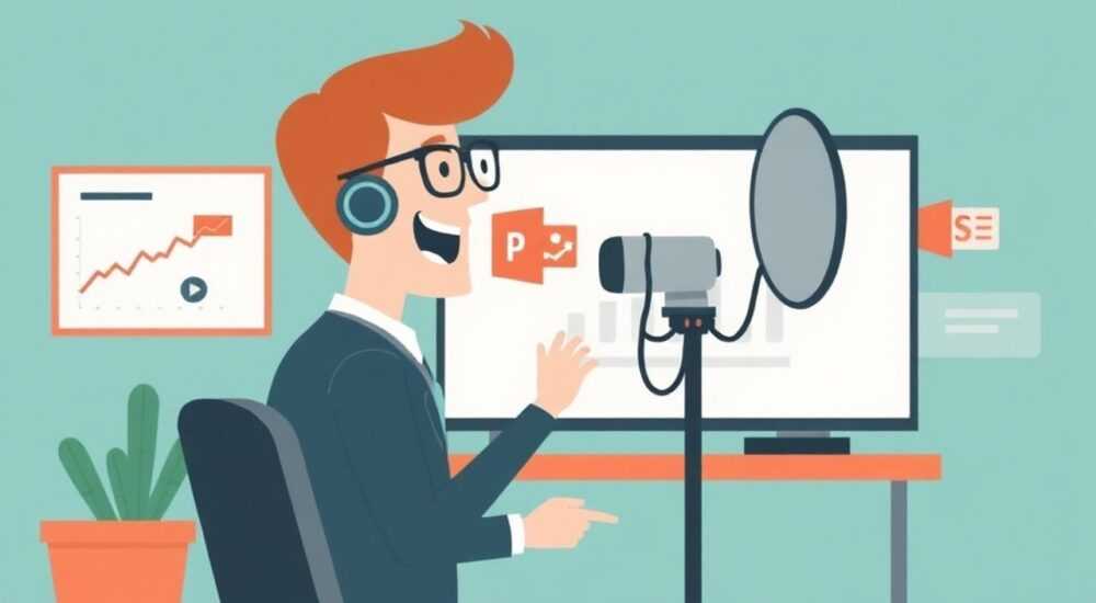Как записать голос в презентацию powerpoint