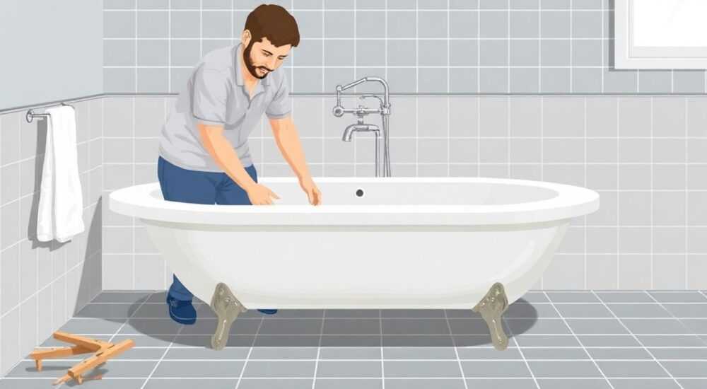 Как зашить низ ванны плиткой