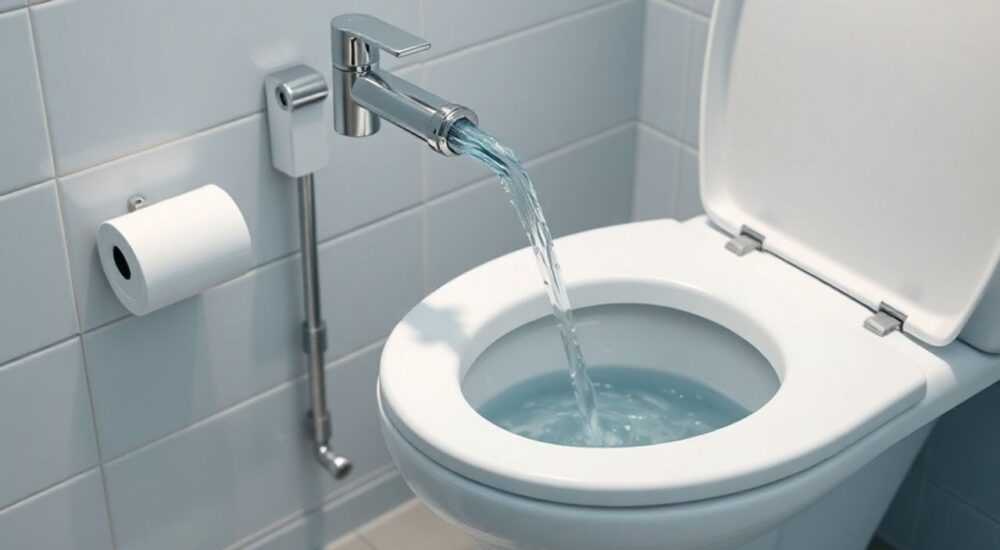 Какая вода течет в унитазе