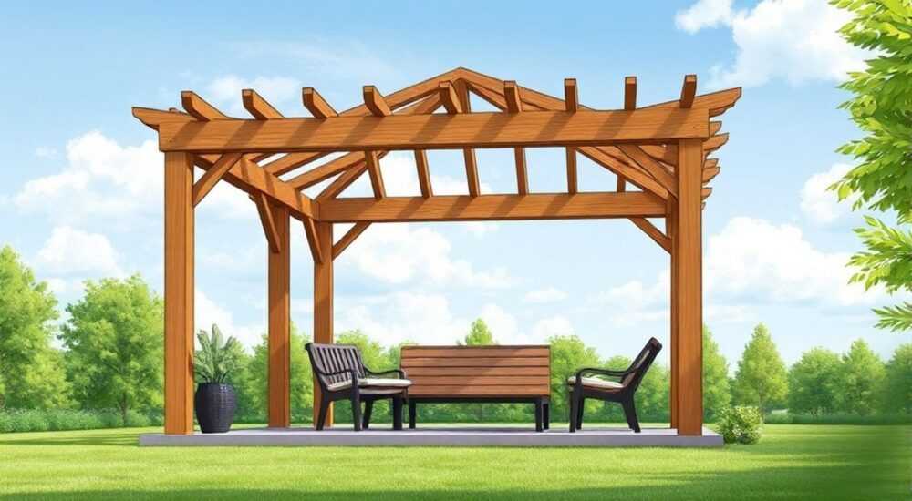 Какие нужны рейки для обрешетки беседки
