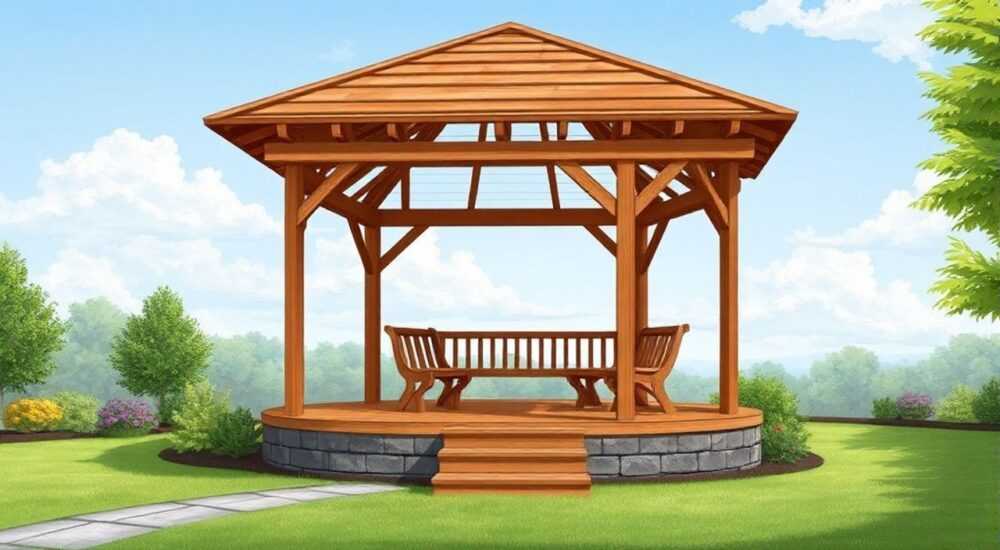 Какой фундамент сделать для беседки из дерева