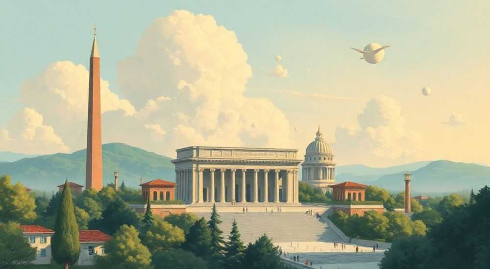 Какой из представленных ниже памятников архитектуры возводился при жизни автора изображенной