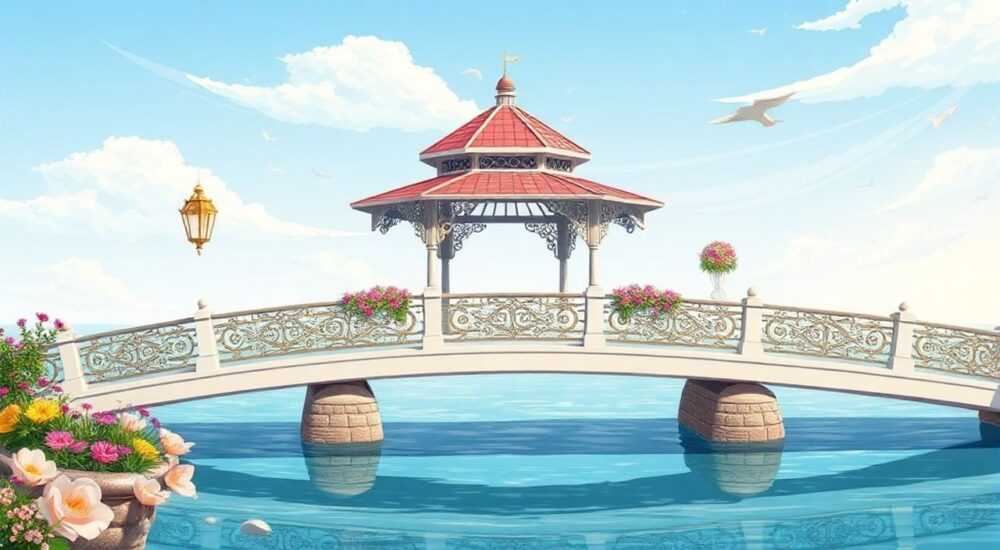 Какой мост через фонтанку украшен беседками