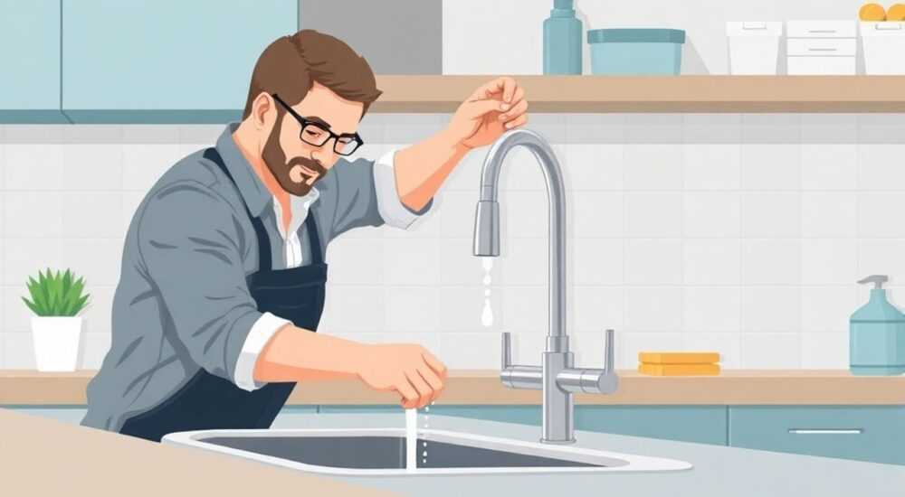 Капает смеситель на кухне двухвентильного типа как починить