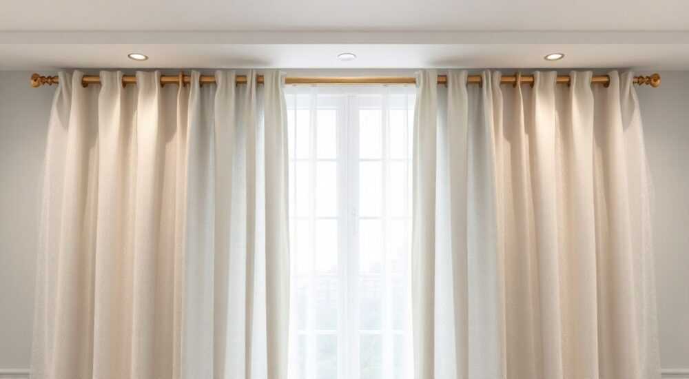 Карниз 2 м сколько нужно метров тюли