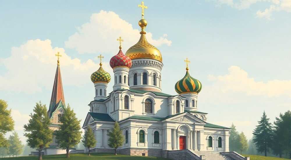 Кокошники в архитектуре храма