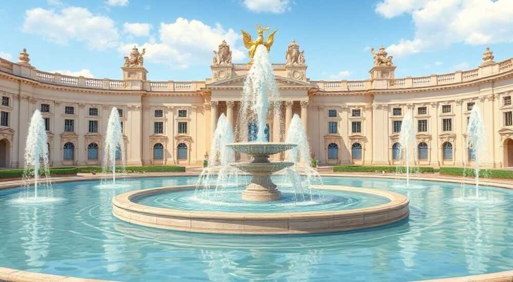 Королевская архитектура фонтаны