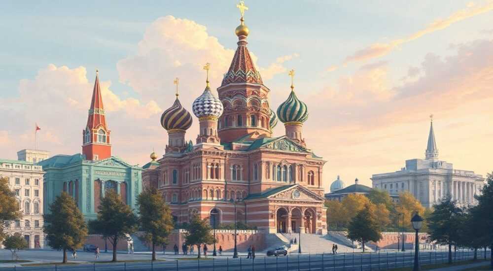 Красивая архитектура в москве