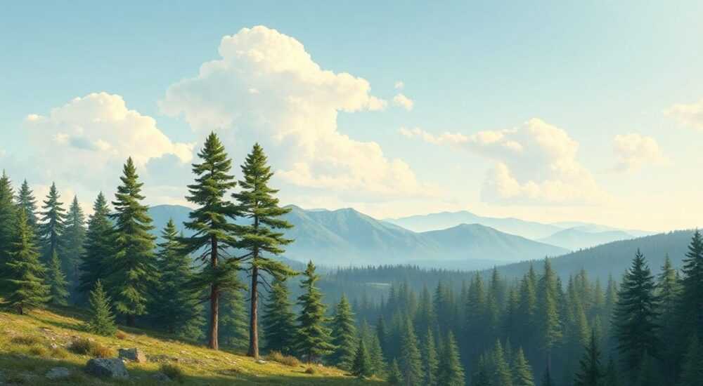 Ландшафт с елками