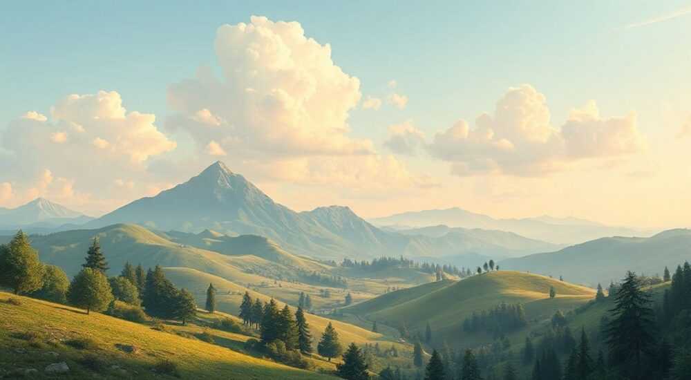 Ландшафт в блендер