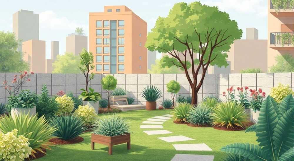 Ландшафтный дизайн городского сада
