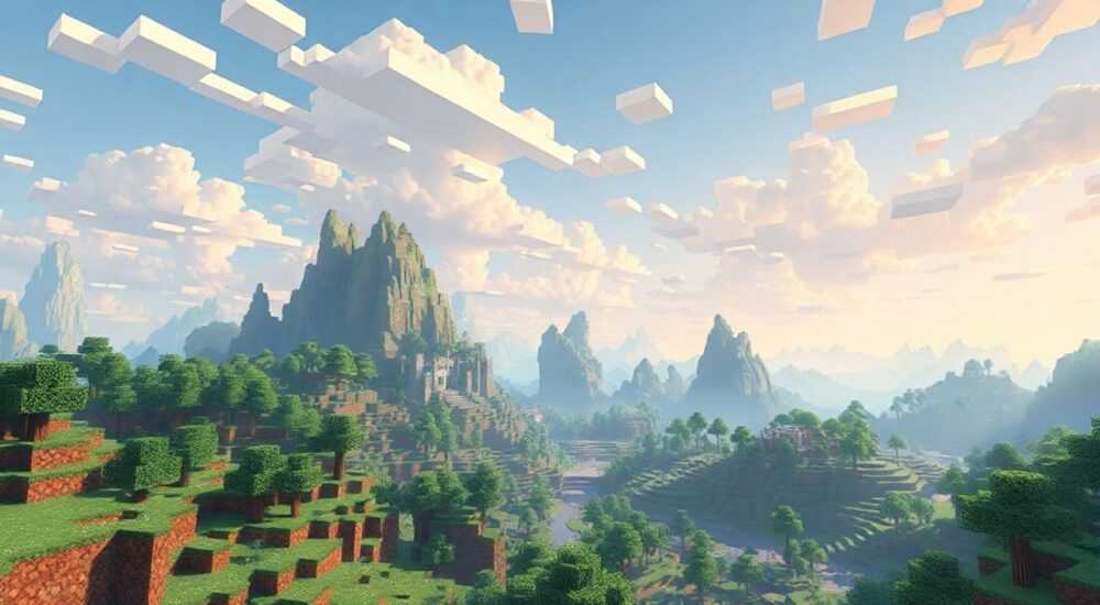 Minecraft ландшафт