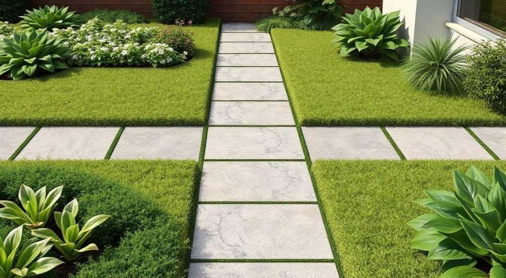 Модульная плитка для садовых дорожек