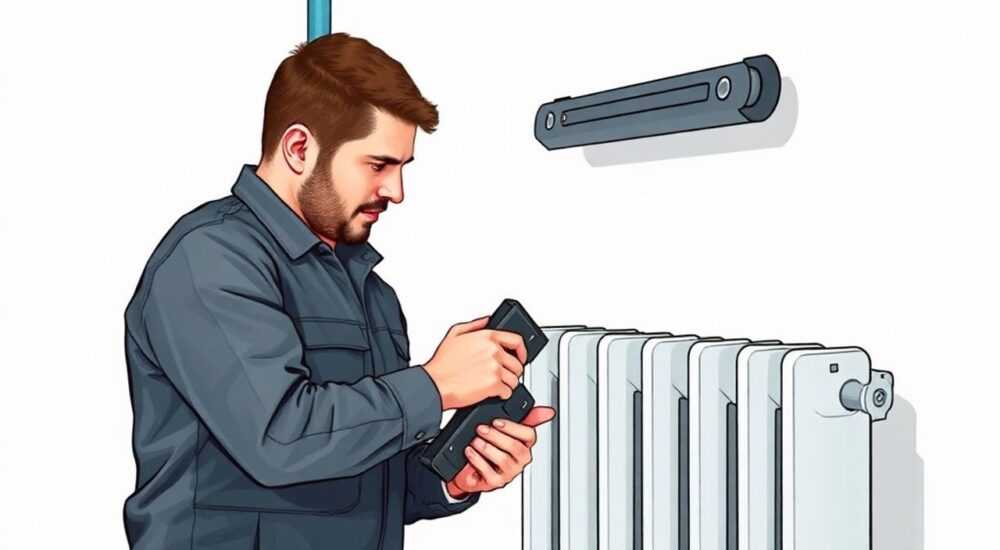 Монтаж батареи отопления биметаллические