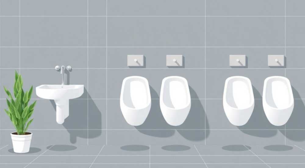 На какой высоте устанавливаются писсуары