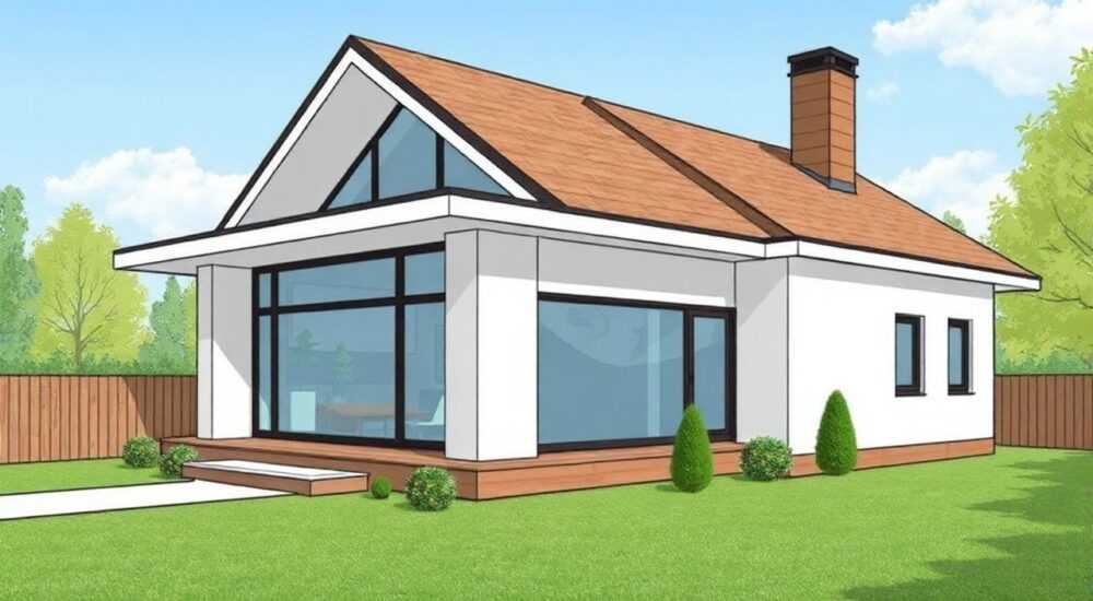 На сколько должен выступать карниз крыши от стены