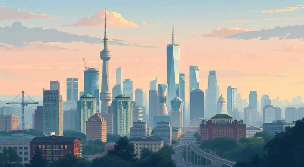 Нарисовать ландшафт города