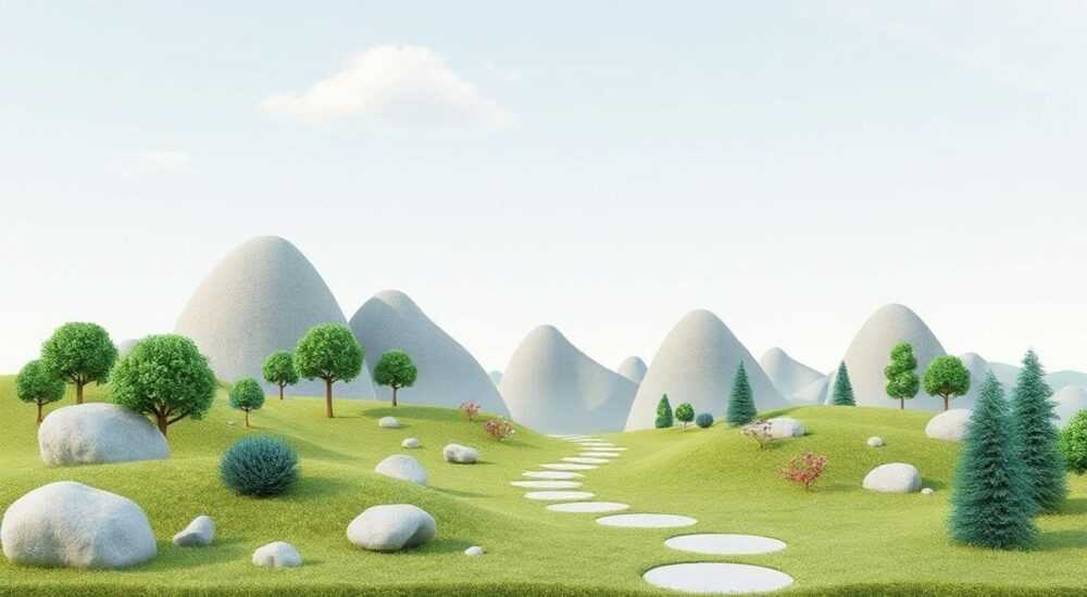 Объекты для ландшафтный дизайн 3d