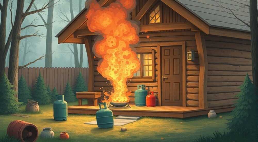 От чего может взорваться газовый баллон на даче