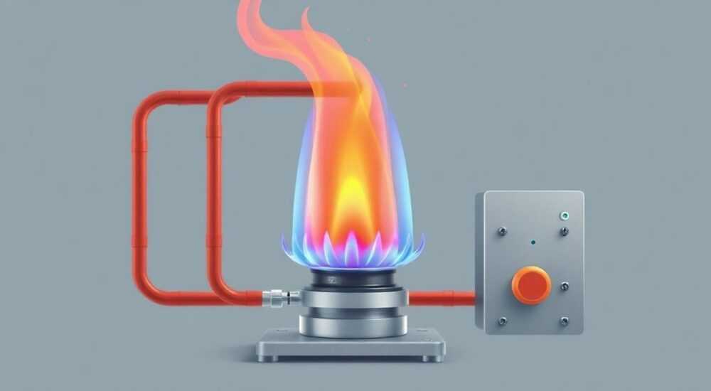 Отопление газовой форсункой