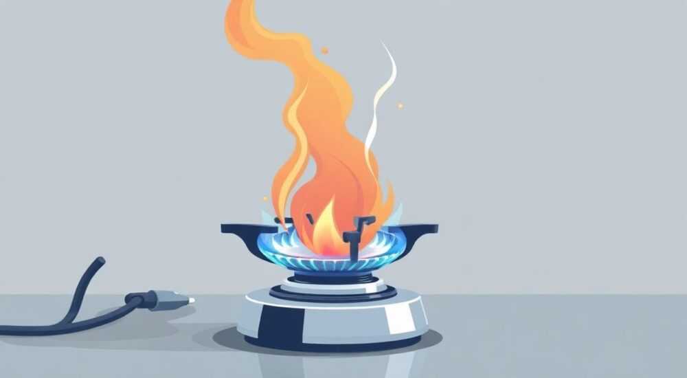 Отопление газовой горелкой