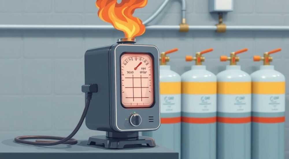 Отопление на газовых баллонах
