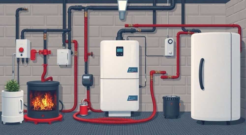 Отопление в гараже газовым котлом