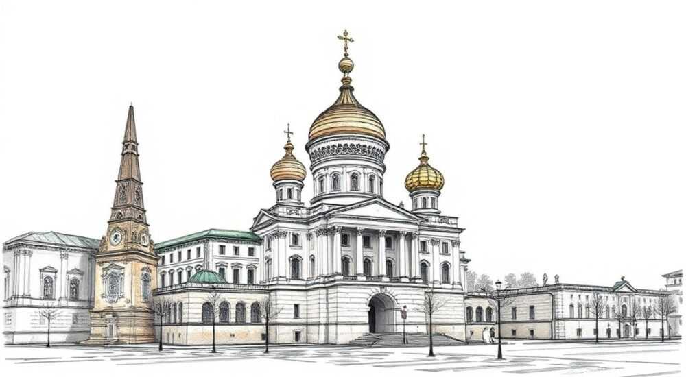 Памятники архитектуры в культуре народов россии рисунок