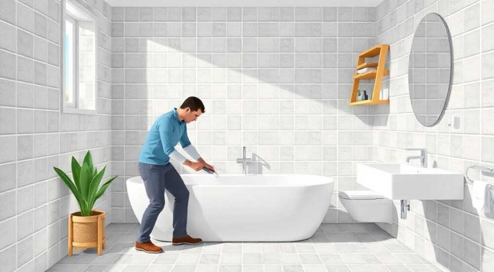 Плитка в ванной как положить этапы работы