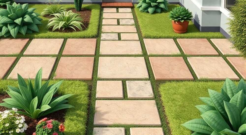Плитки для садовых дорожек продаются по 8