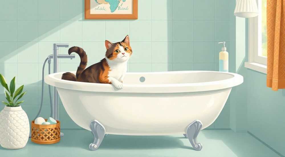 Почему коты любят ванну