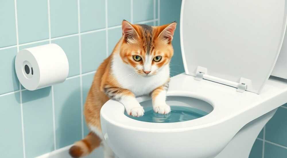 Почему коты пьют из унитаза