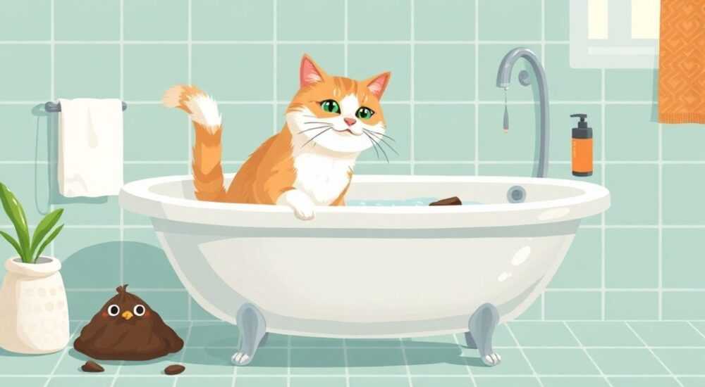 Почему коты срут в ванну