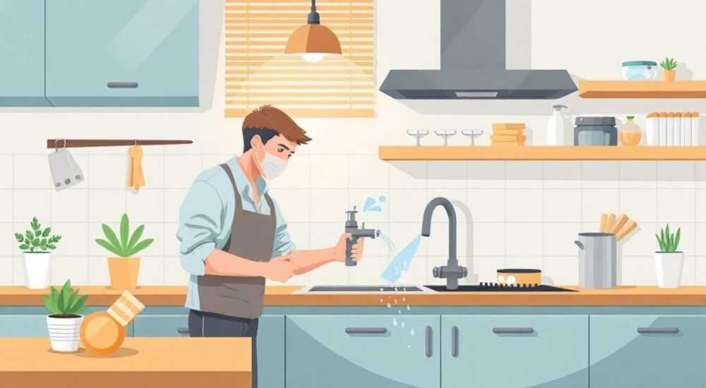 Почему на кухне слабый напор воды
