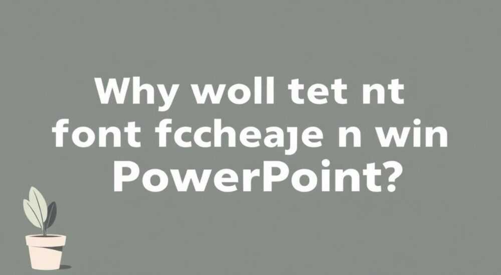 Почему не меняется шрифт в powerpoint