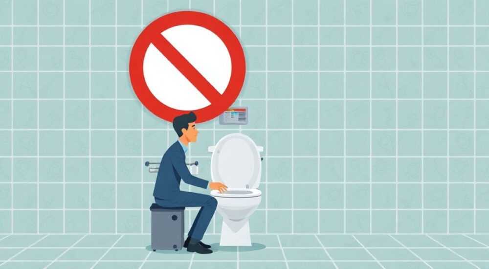Почему нельзя садиться на общественный унитаз