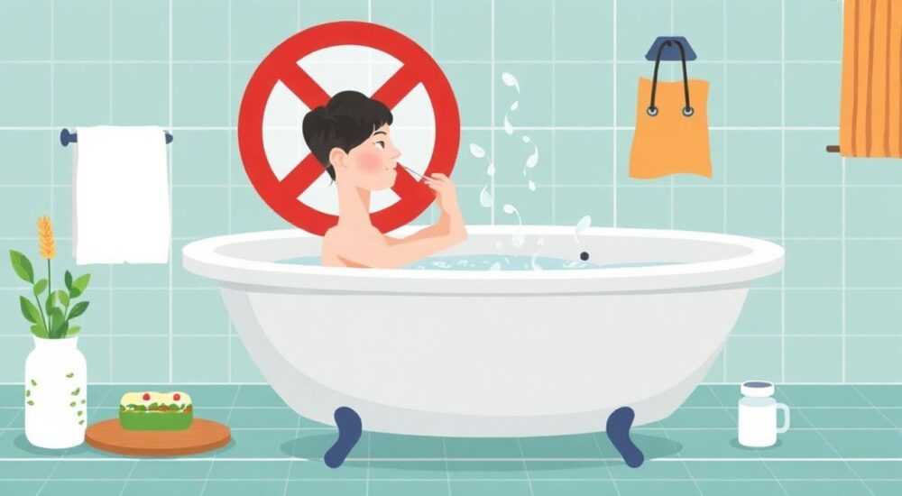Почему нельзя в ванну после еды